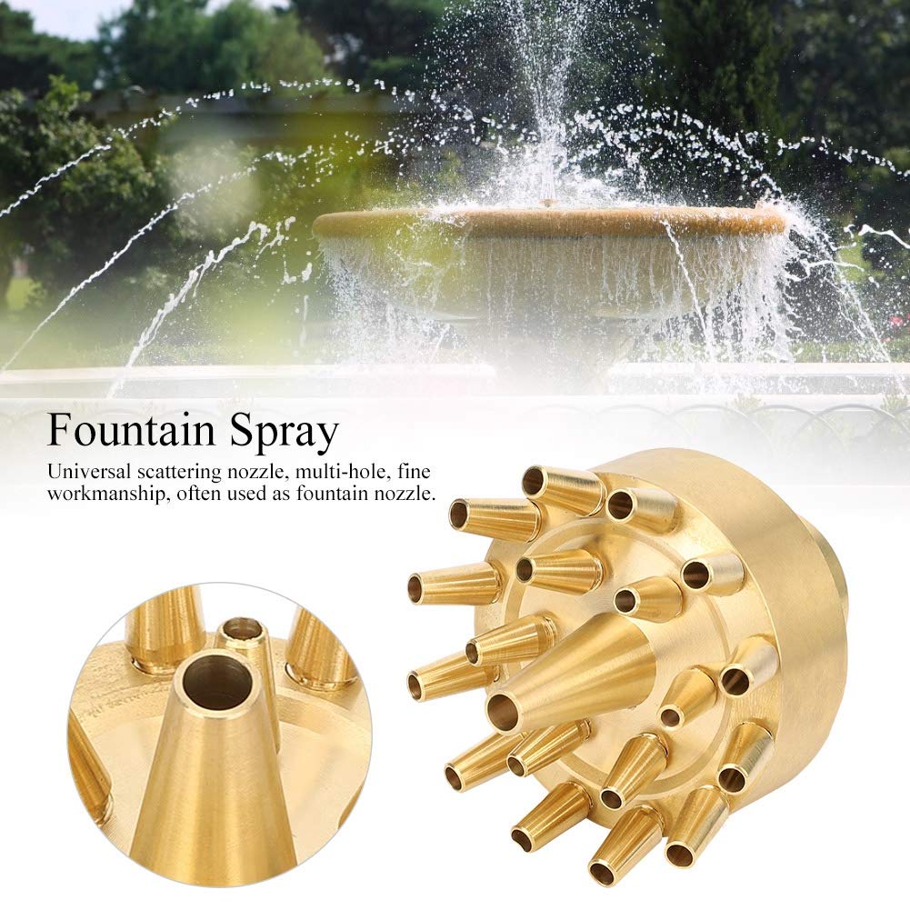 Fdit 1 Inch Female Thread Pond Fountain Nozzle - Garden Water Fountain Spray Sprinkler Head for Outdoor Ponds, Waterfalls & Decorative Fountains