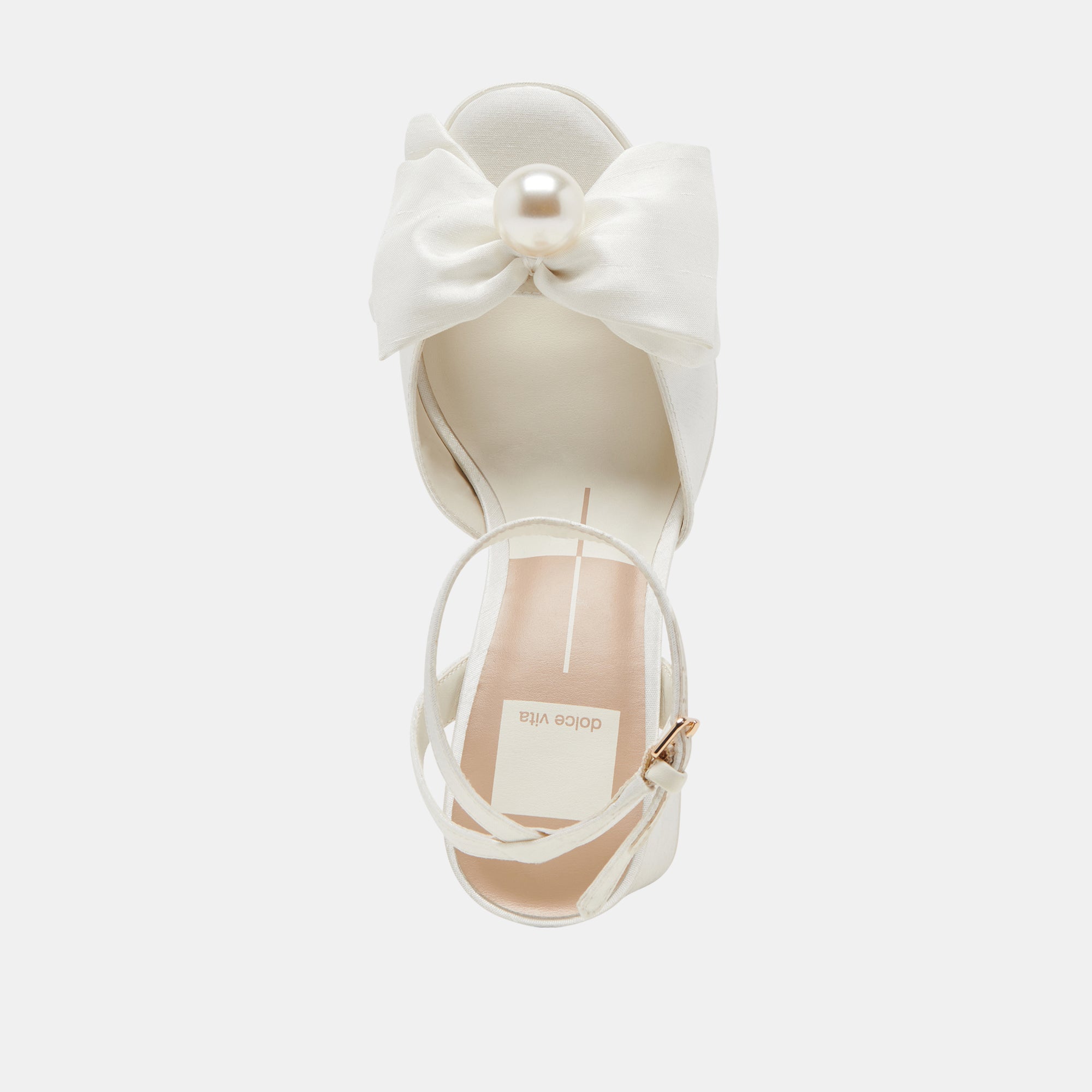 Patton Women's Wide Heels in Ivory Satin - Elegant Comfort for Weddings, Parties & Special Occasions