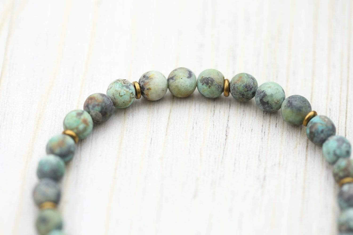 Handmade African Turquoise Beaded Bracelet for Women - Boho Chic Jewelry for Self Expression & Positive Energy - Perfect for Yoga, Meditation & Everyday Wear