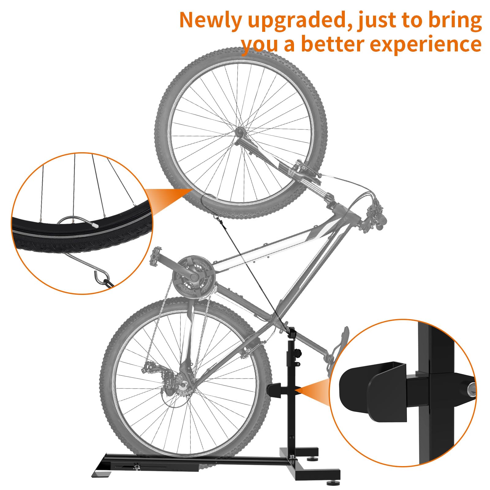 Vertical Bike Rack for Garage & Indoor Storage - Adjustable Space-Saving Bicycle Stand | Perfect for Small Spaces, Apartments & Home Organization