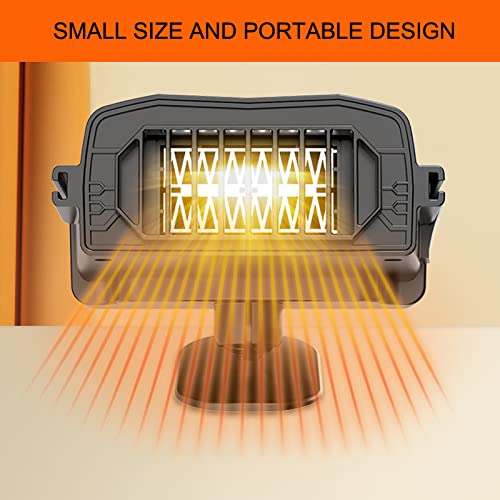 12V Fast Heating & Cooling Car Fan Heater - Dual Function Auto Defroster & Portable Plug-In Heater for Vehicles | Perfect for Winter Warmth & Summer Cooling in Cars, Trucks, RVs