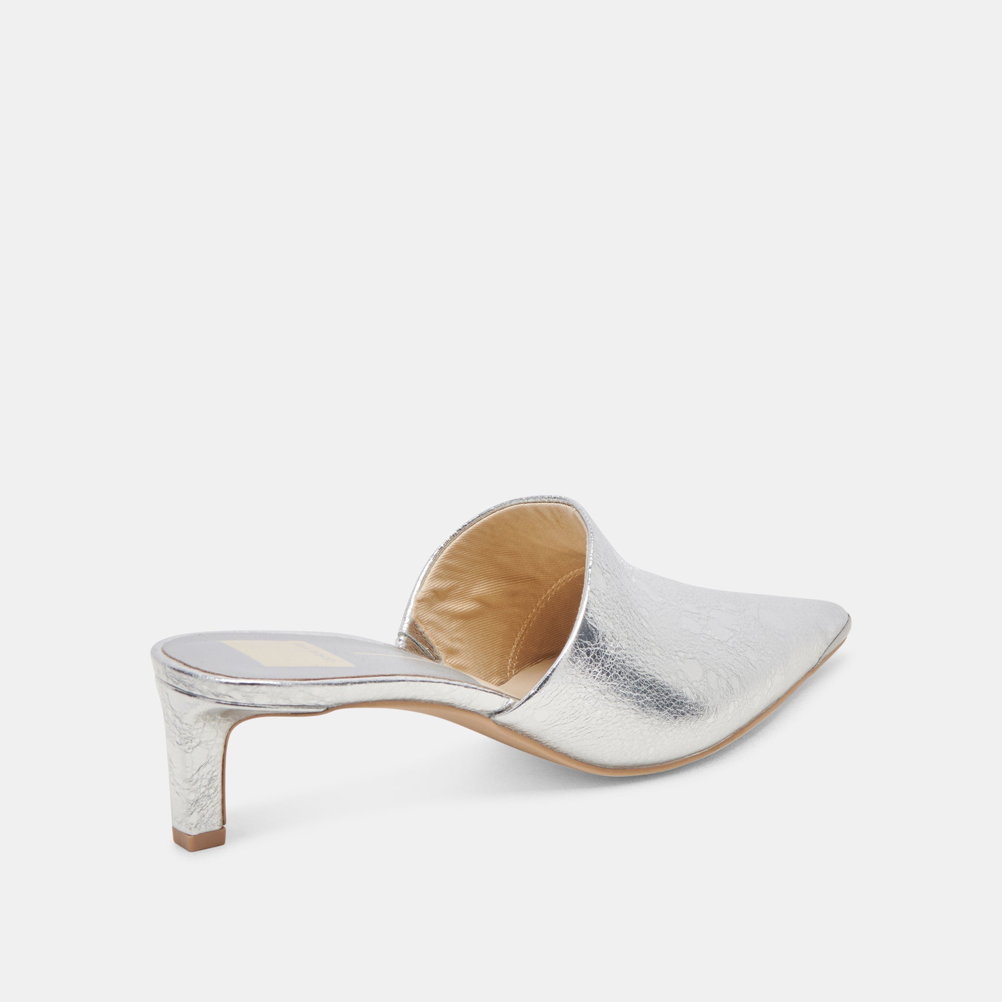 LEXY Women's Silver Distressed Leather High Heels - Elegant & Comfortable Party Shoes for Weddings, Prom & Evening Events