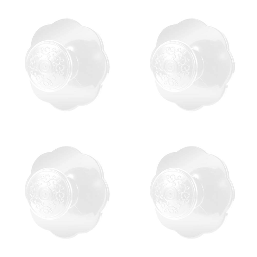 6 Pack Self-Adhesive Drawer Knobs - No Drill Cabinet Handles, Easy Install Pulls for Kitchen Cabinets, Drawers, Windows - Convenient Stick-On Handles (White) - Perfect for Elderly & Kids Friendly Home Organization