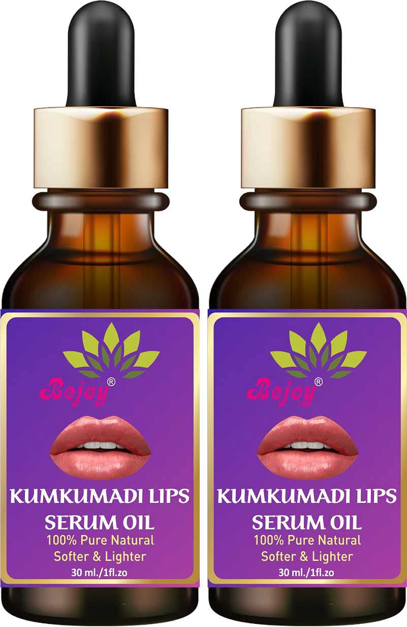 Best Kumkumadi Lip Serum 30ml (Pack of 2) - Hydrating & Nourishing Treatment for Dry, Chapped Lips - Perfect for Daily Lip Care Routine & Nighttime Repair