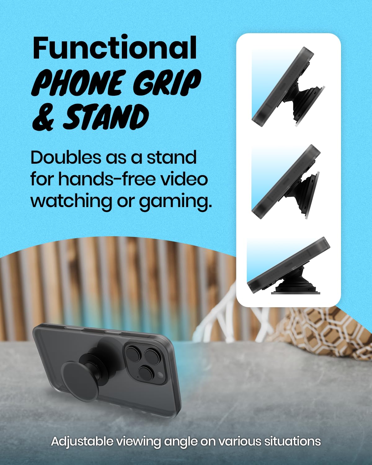 Daisy Flower Phone Grip & Stand - Collapsible for Smartphones & Tablets - Perfect for Hands-Free Viewing