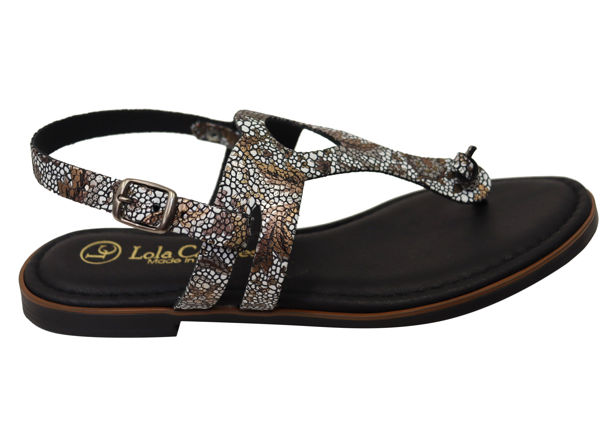 Lola Canales Cidney Women's Comfortable Leather Sandals - Handmade in Spain - Perfect for Summer, Beach & Casual Outings