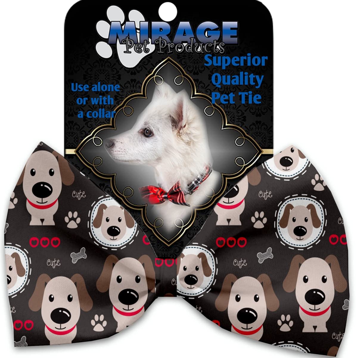 Stylish Pet Bow Tie Collar for Dogs - Adjustable Velcro Neck Accessory - Perfect for Weddings, Parties & Photo Shoots