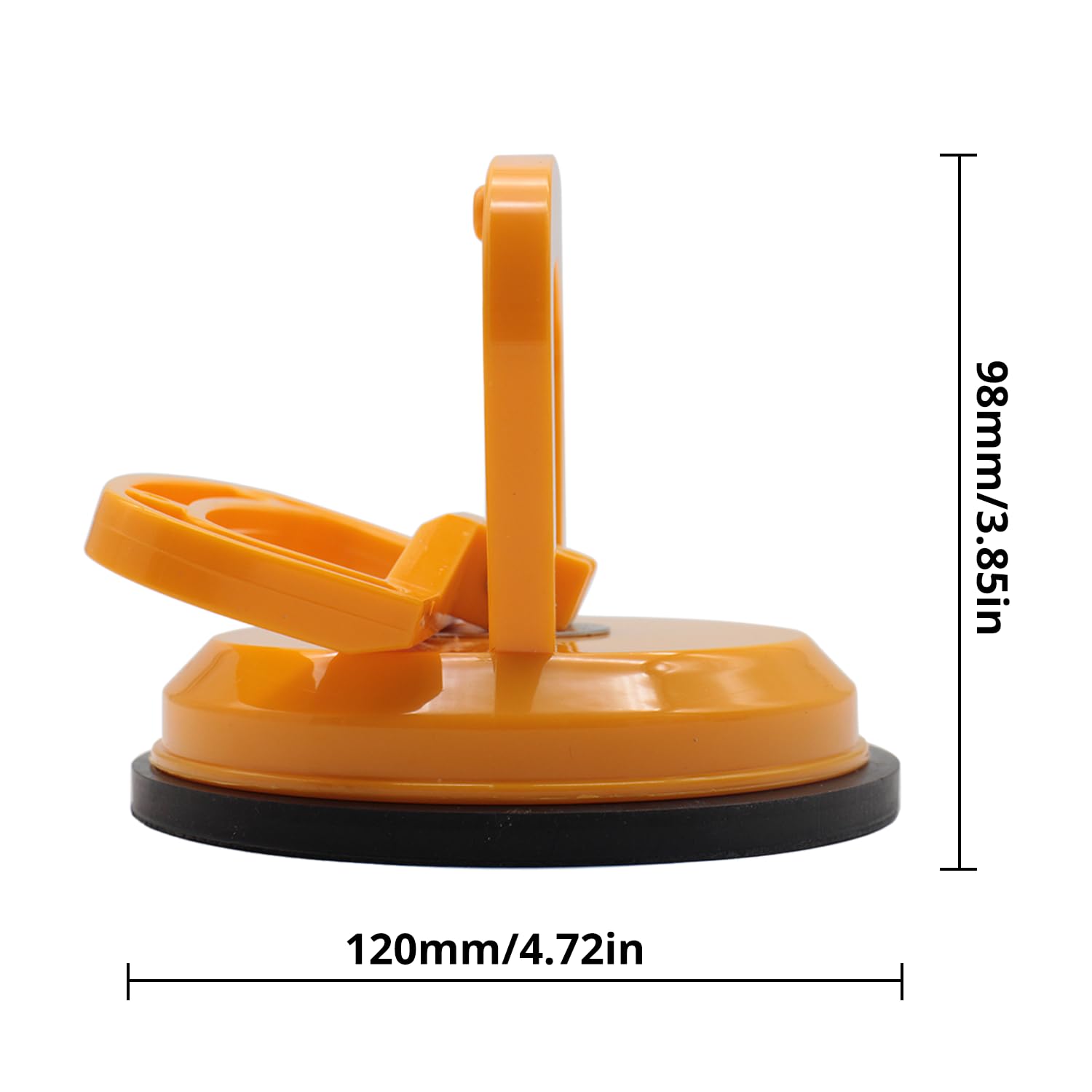 **Heavy-Duty Plastic Suction Cups with High-Grip Natural Rubber - Durable Yellow Glass & Tile Lifters for Smooth Surfaces - Perfect for Window Installation, Bathroom Tiling & DIY Home Projects**