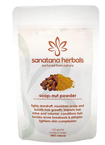 Organic Soapnut Powder for Hair Care - 100% Natural Hair Pack for Shine & Growth | Gentle Cleanser for All Hair Types | DIY Hair Mask & Scalp Treatment at Home