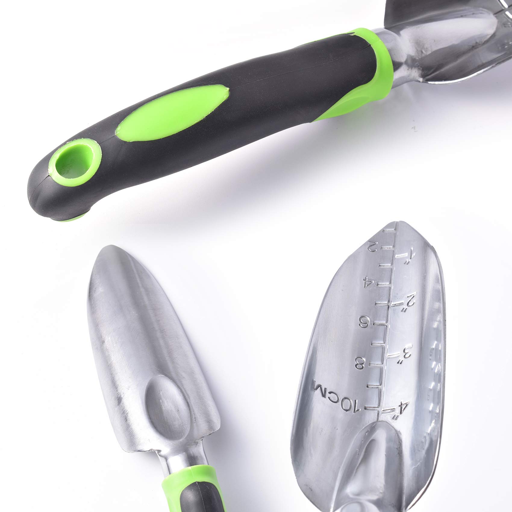 Ergonomic Garden Shovel for Rocky Soil - Non-Slip Rubber Handle for Digging & Planting