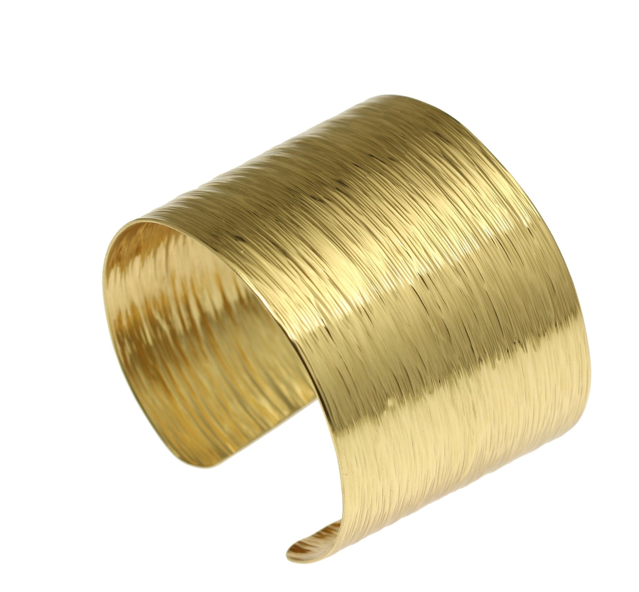 Nu Gold Brass Bark Cuff Bracelet - Vintage Tree Bark Texture Bangle for Women - Perfect for Boho, Festival, and Everyday Wear