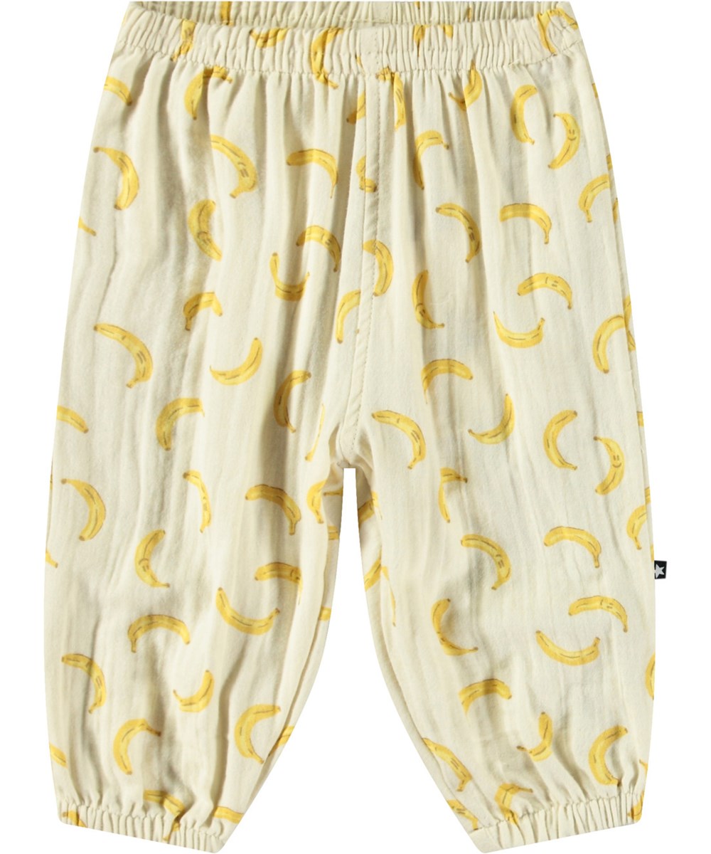 Molo Serene Pants - Soft Cotton Women's Lounge Pants with Cute Banana Print | Comfortable Sleepwear & Casual Home Wear for Relaxing Evenings