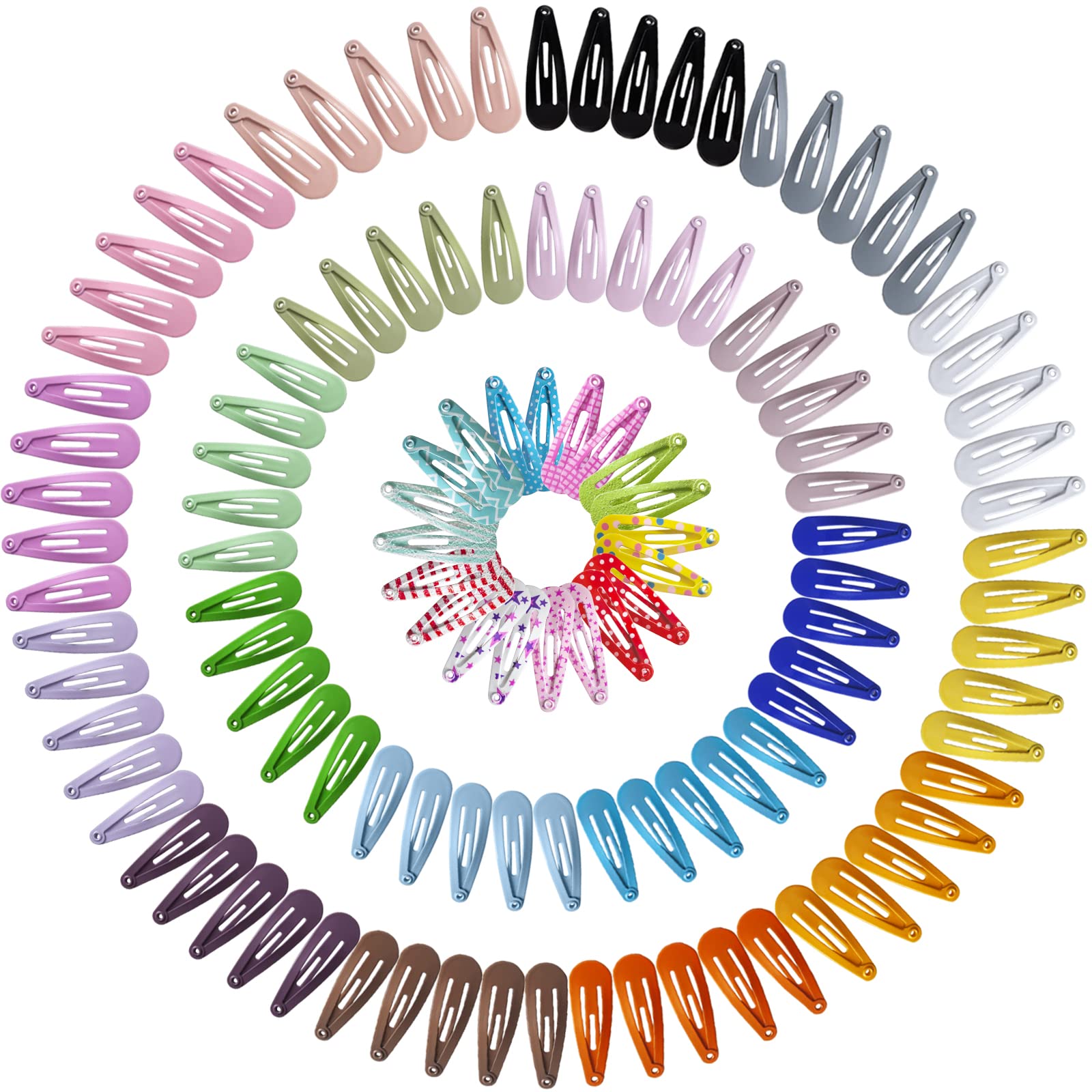 120PCS Premium Snap Mini Hair Clips for Girls & Toddlers - Non-Slip Metal Hair Barrettes with Bows (30 Colors, 1.2 Inch) - Perfect for School, Parties & Daily Hair Styling