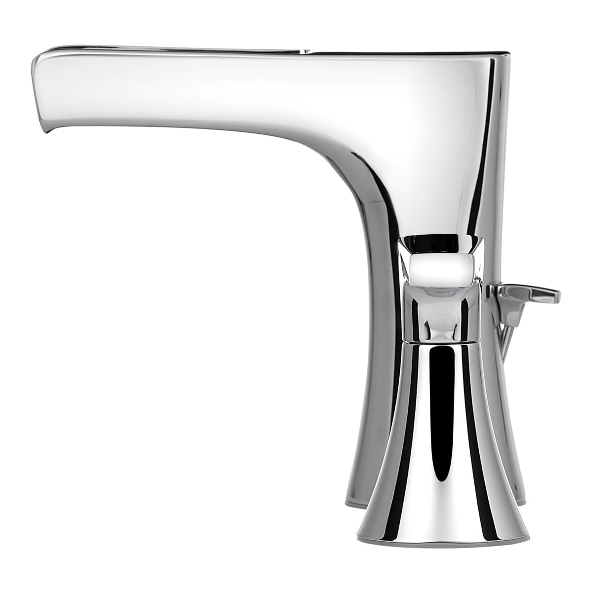 Pfister LG49-MF1K Brushed Nickel Single Handle Bathroom Faucet - Modern Waterfall Spout for Vanity Sink, Easy Installation, Durable Finish - Perfect for Home Bathroom Renovation and Guest Bathroom Upgrade