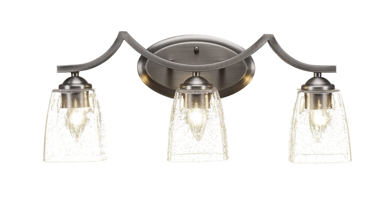 Toltec Lighting 553-GP-461 Zilo 3-Light Bathroom Vanity Bar with 4.5