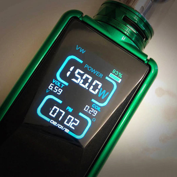 Eleaf Tessera 150W Box Mod Kit with Ello TS Tank - 3400mAh Battery, TC & VW Modes for Vaping Enthusiasts - Perfect for Cloud Chasing & All-Day Vaping Sessions