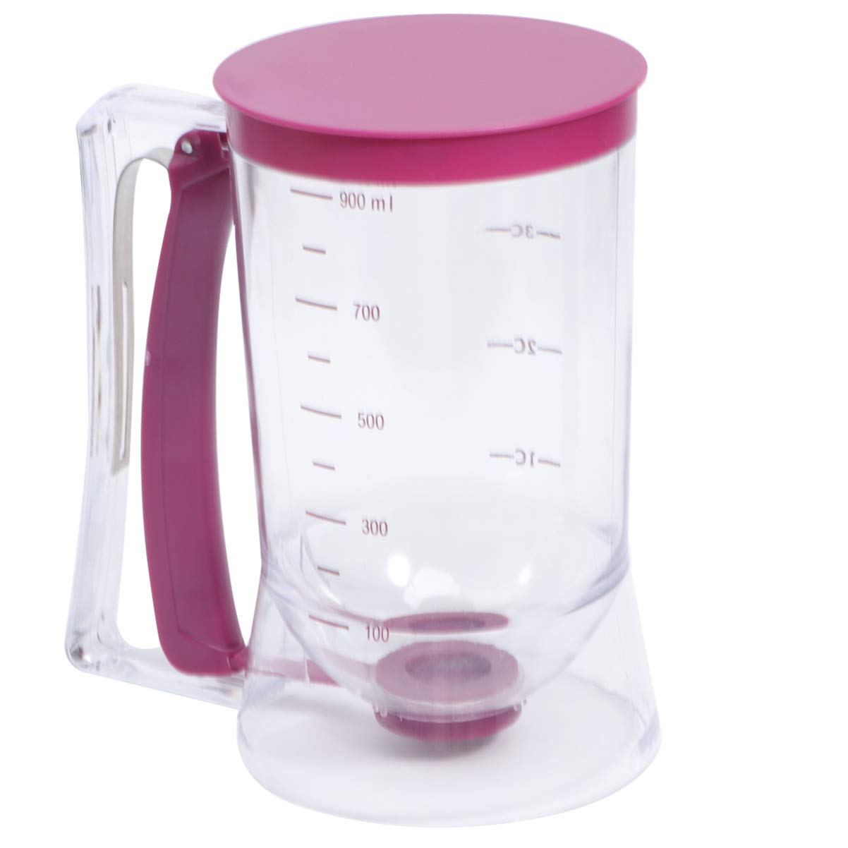 DOITOOL Pancake Cupcake Batter Dispenser - Plastic Measuring Cups for Baking with Measurement Marks - Perfect for Waffles, Muffins, Cupcakes & More - Essential Baking Tool for Home Bakers & Professional Chefs