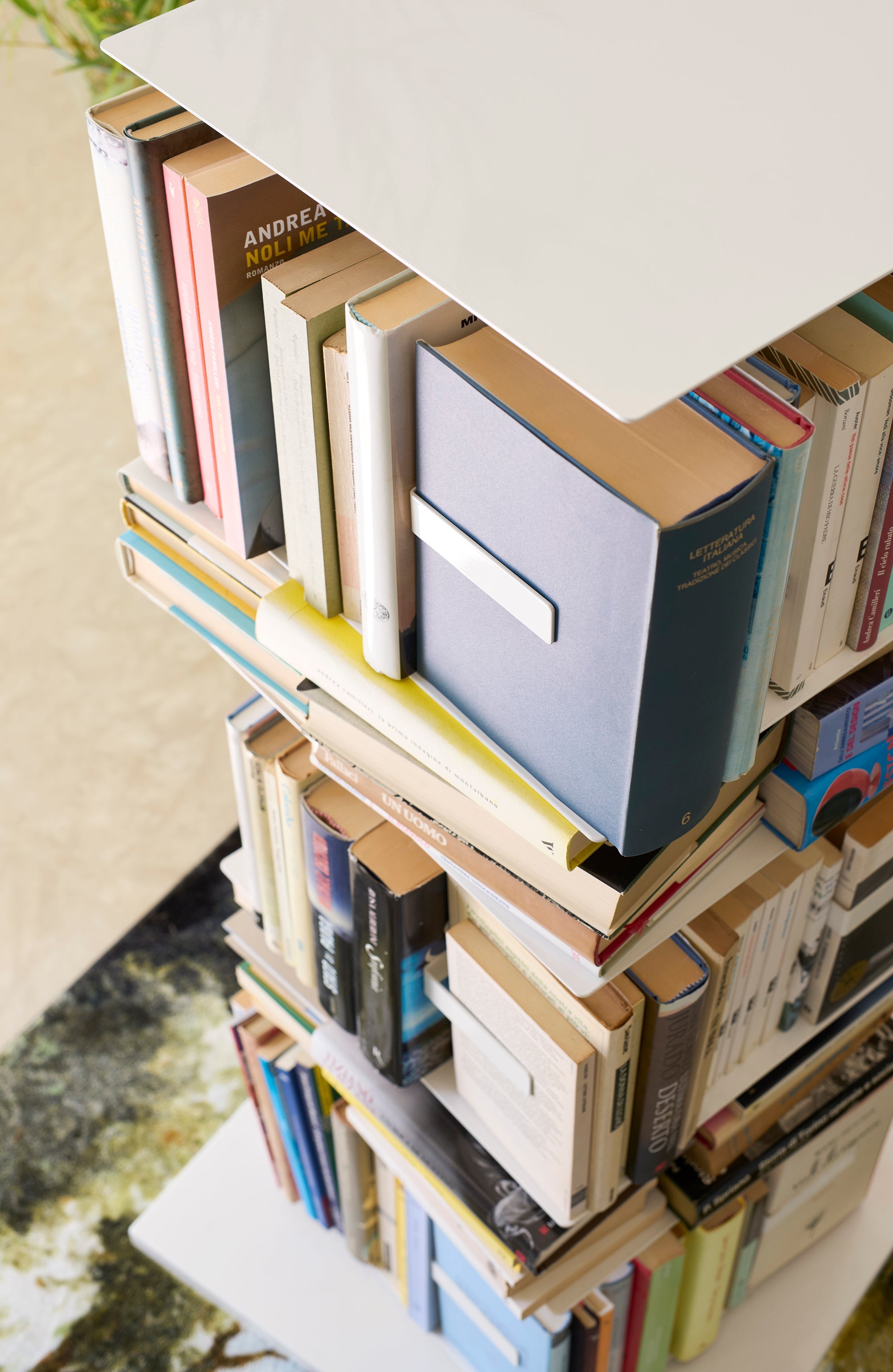 Bruno Rainaldo Ptolomeo x4 Vertical Bookcase - Modern Wooden Bookshelf for Home & Office Storage - Perfect for Living Room, Bedroom, or Study Organization