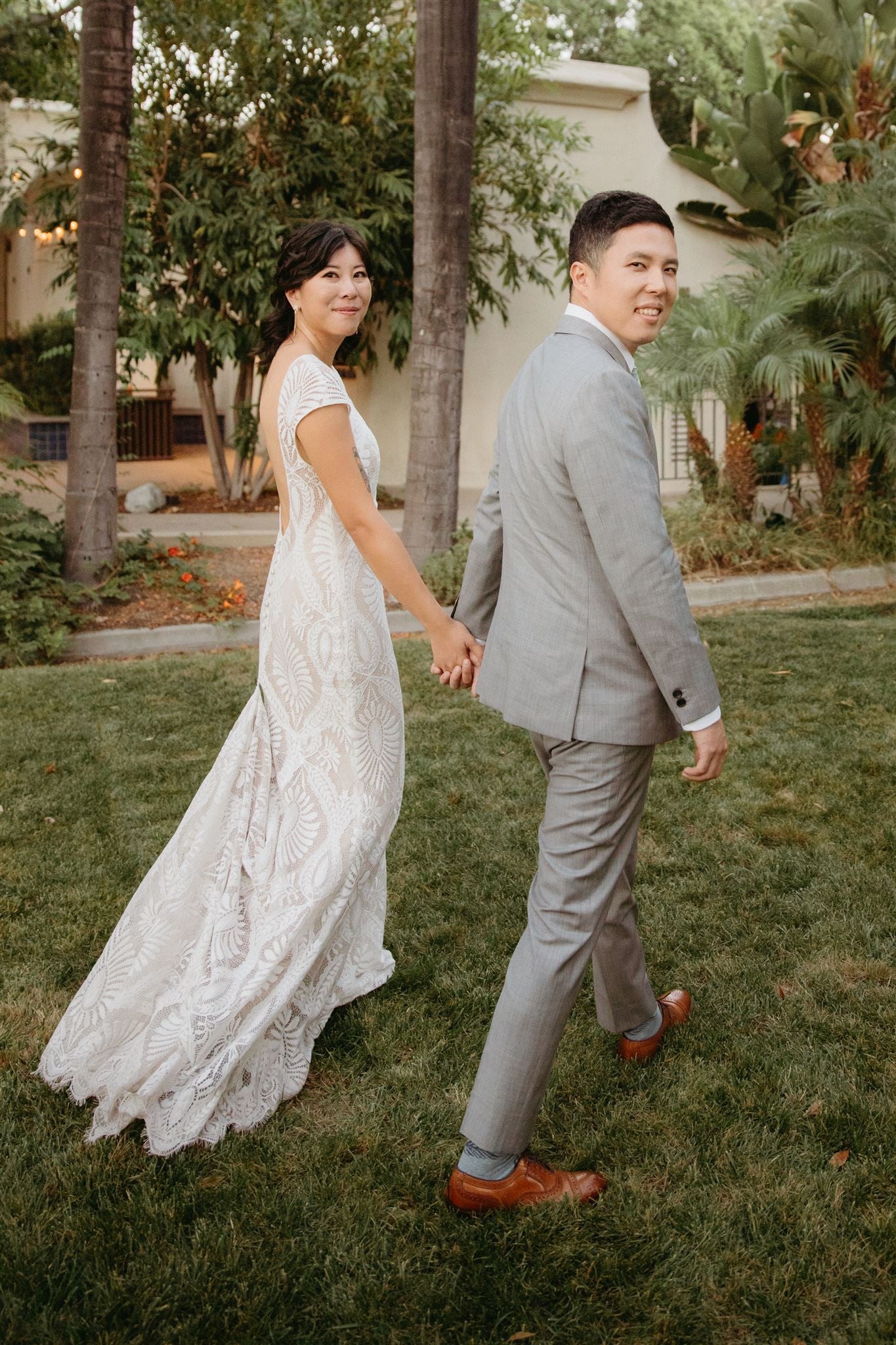 BHLDN Ludlow Wedding Gown - Elegant Lace Bridal Dress for Bride, Perfect for Church Ceremony & Outdoor Wedding Photos