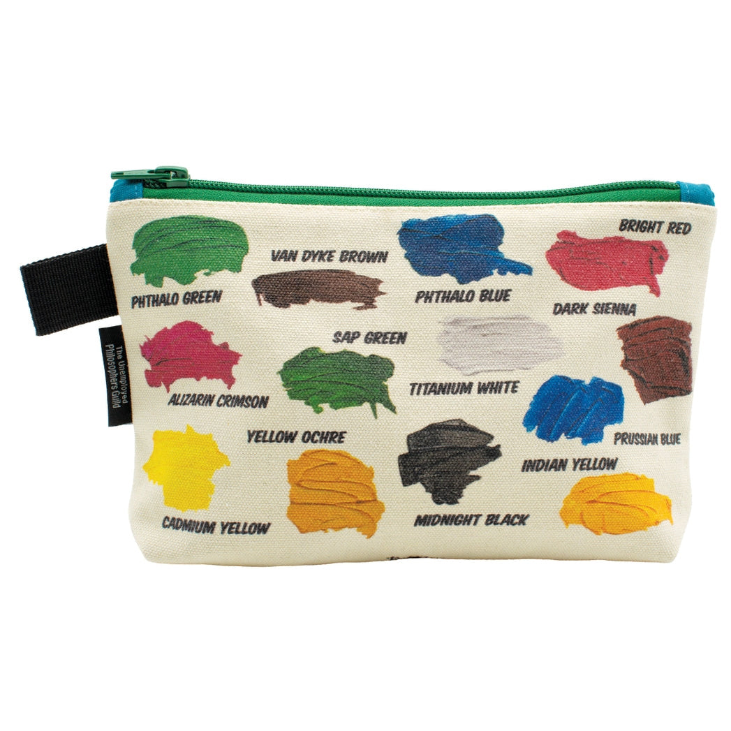 Bob Ross Themed Zipper Pouch - Waterproof Cosmetic Bag for Makeup, Travel & Art Supplies | Perfect for Artists, Travelers & Students (Official Licensed Merchandise)