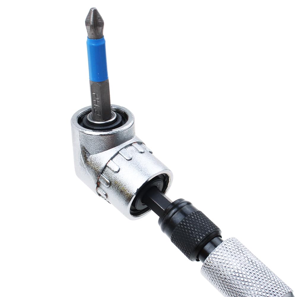 Flexible Drill Bit Extension with Right Angle Adapter - 11.5