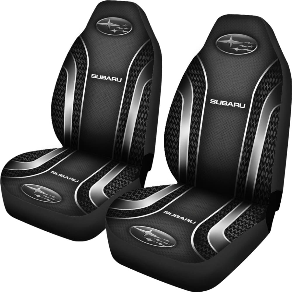 Premium 2-Piece Front Seat Covers for Subaru - Durable Grey Car Seat Protectors (Model 144627) | Perfect for Daily Commuting, Road Trips & Pet Protection