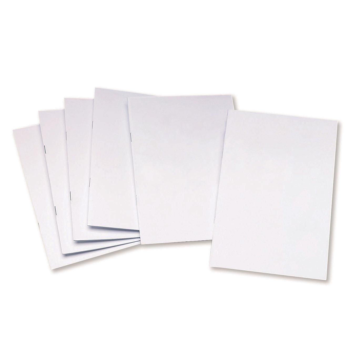 Premium Blank Notebooks (Pack of 6) - Unlined Journal for Writing, Sketching & Note Taking - Perfect for School, Office & Creative Projects