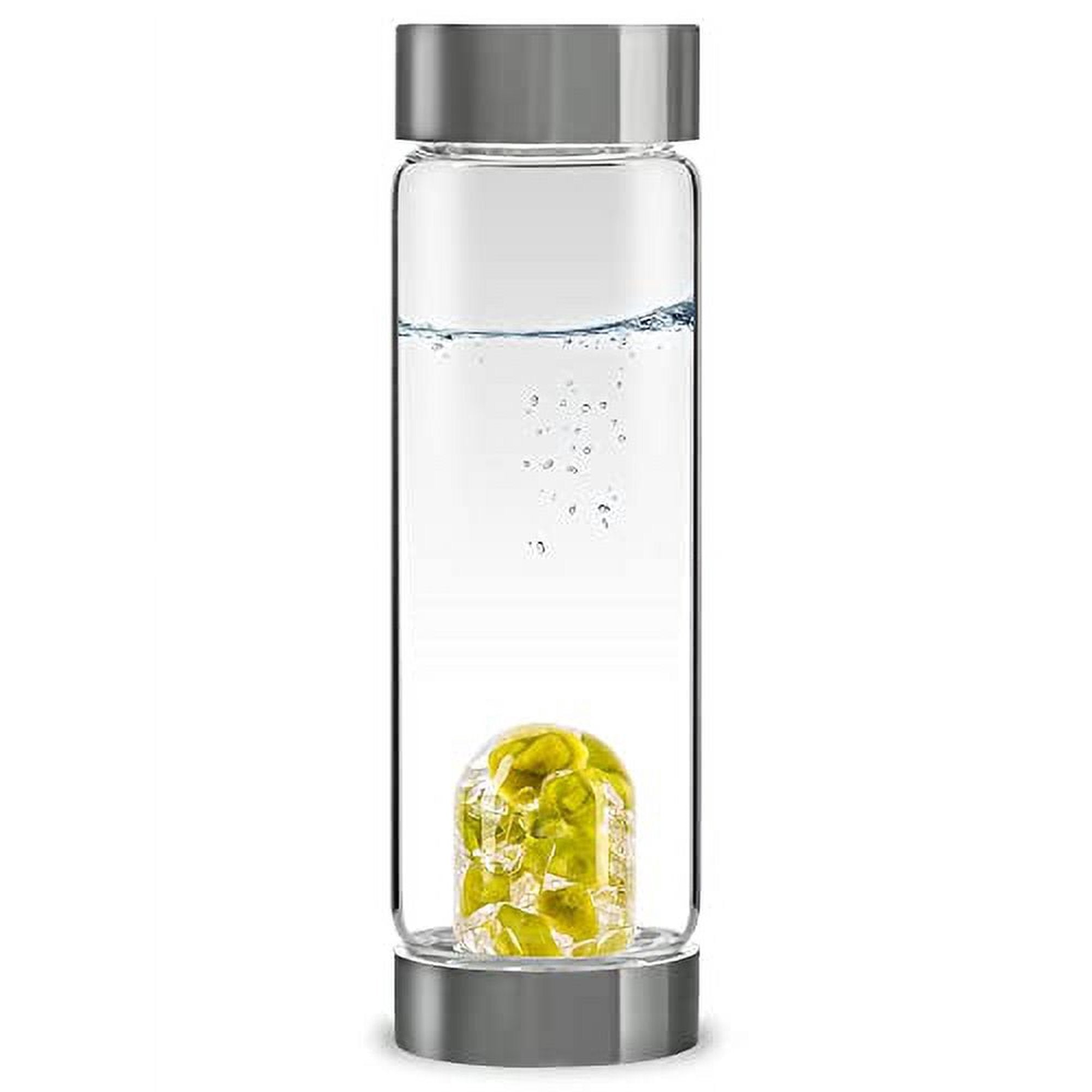 VitaJuwel Crystal Infused Water Bottle for Energy & Wellness | Natural Alkaline Water Purifier | Perfect for Yoga, Meditation & Daily Hydration