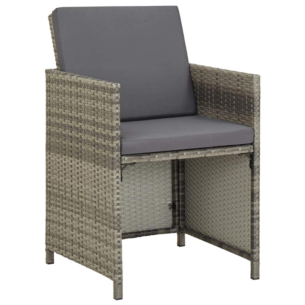 **Outdoor Rattan Dining Chairs Set of 2 with Cushions – Weather-Resistant Poly Rattan Patio Furniture for Garden, Balcony, Deck & Poolside – Perfect for Relaxing & Entertaining**