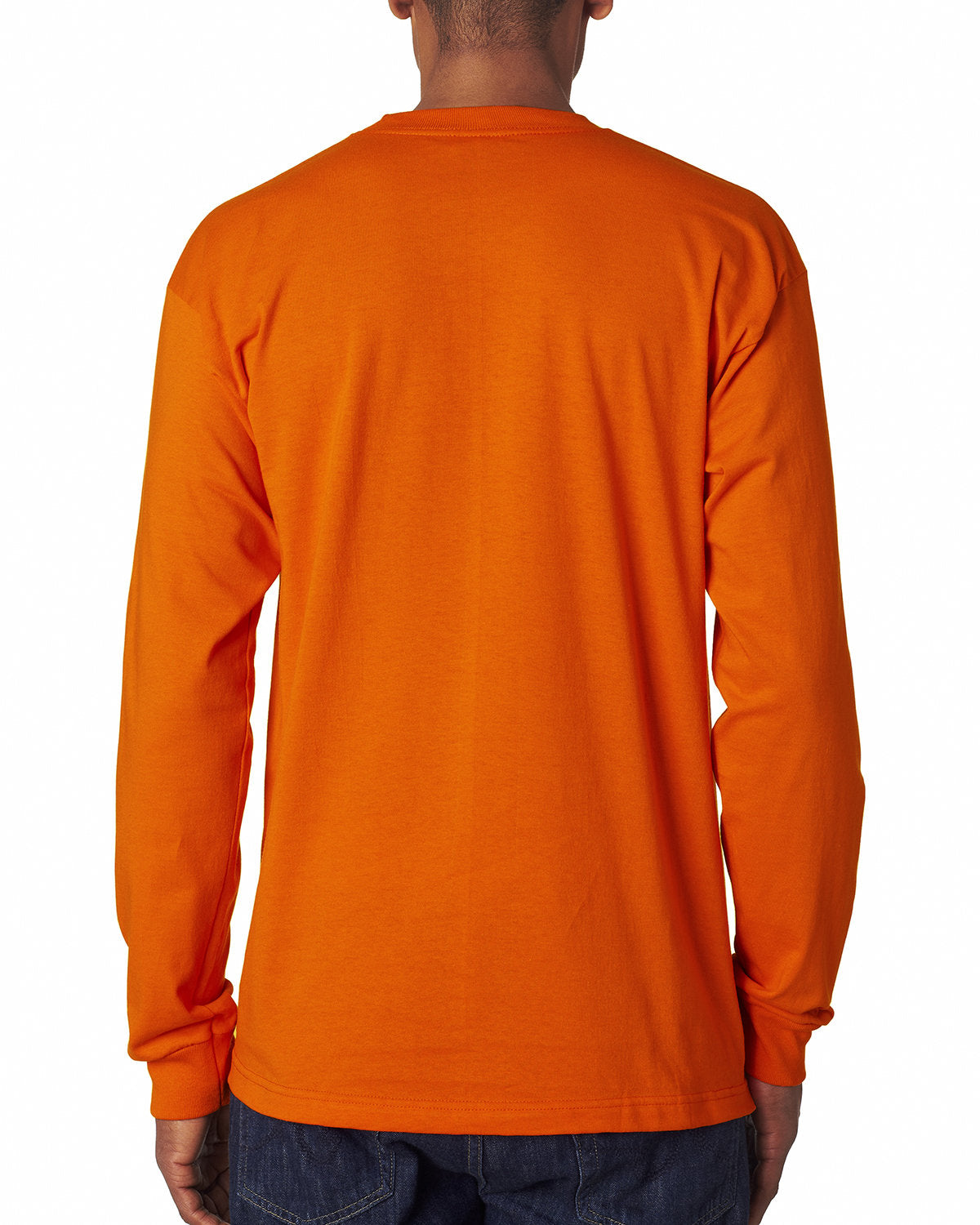 Bayside BA6100 Men's 100% Cotton Long Sleeve T-Shirt - 6.1 oz. Soft Comfortable Crewneck Tee for Casual Wear, Work & Outdoor Activities