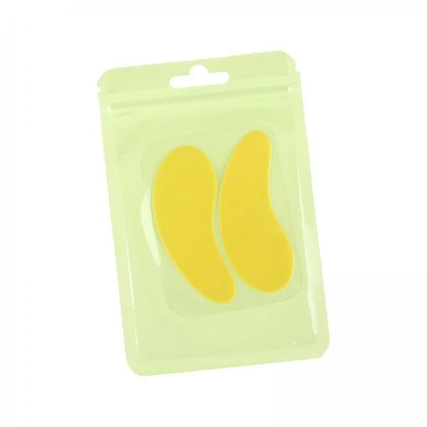 Soft Gel Under Eye Pads for Eyelash Extensions - Hypoallergenic & Comfortable Eye Protection, 2 Pack Yellow - Perfect for Lash Techs & DIY Home Salon Use