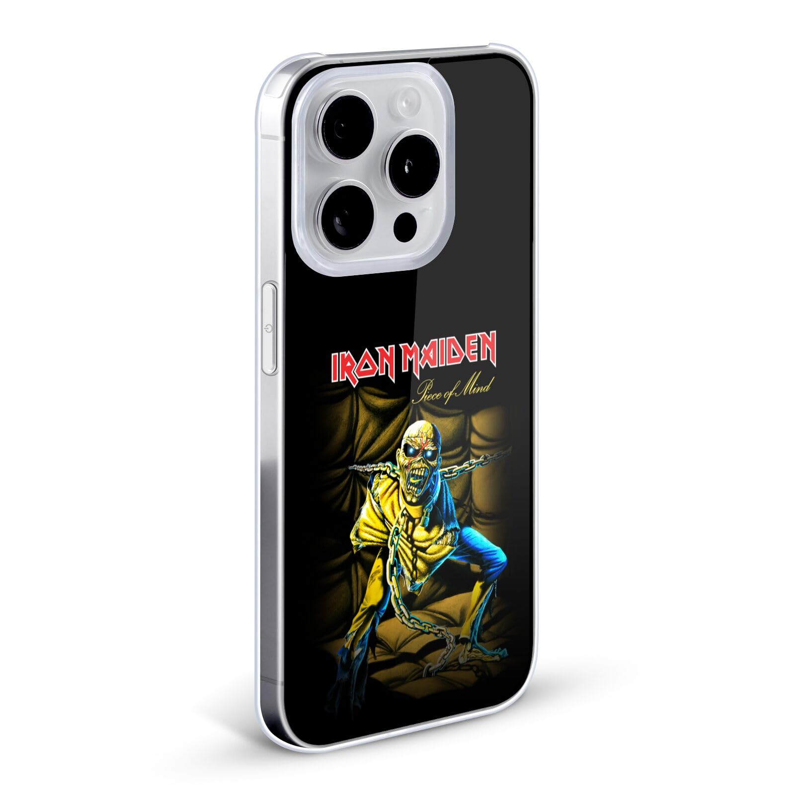 Officially Licensed Iron Maiden Piece of Mind Album Cover Hard Case for iPhone 7 Plus/iPhone 8 Plus - Durable Protection with Vintage Music Design - Perfect for Rock Fans & Concert Goers