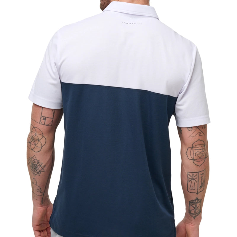 Bauer Travis Mathew Puck Drop Polo Shirt for Men - Comfortable Golf & Casual Wear - Perfect for Sports, Office & Outdoor Activities