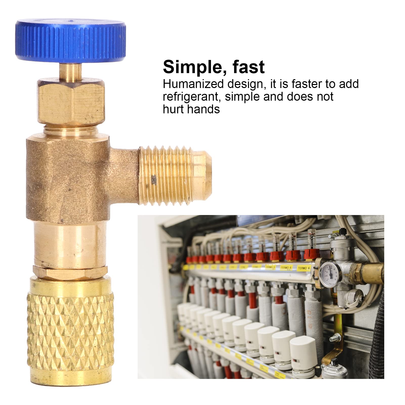 2Pcs R22 Refrigerant Charging Valve Set - 1/4