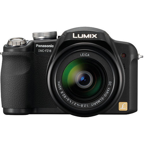 Panasonic Lumix DMC-FZ18 12.1MP Digital Camera with 18x Optical Zoom - Black | Perfect for Travel Photography, Wildlife Shooting & Vlogging