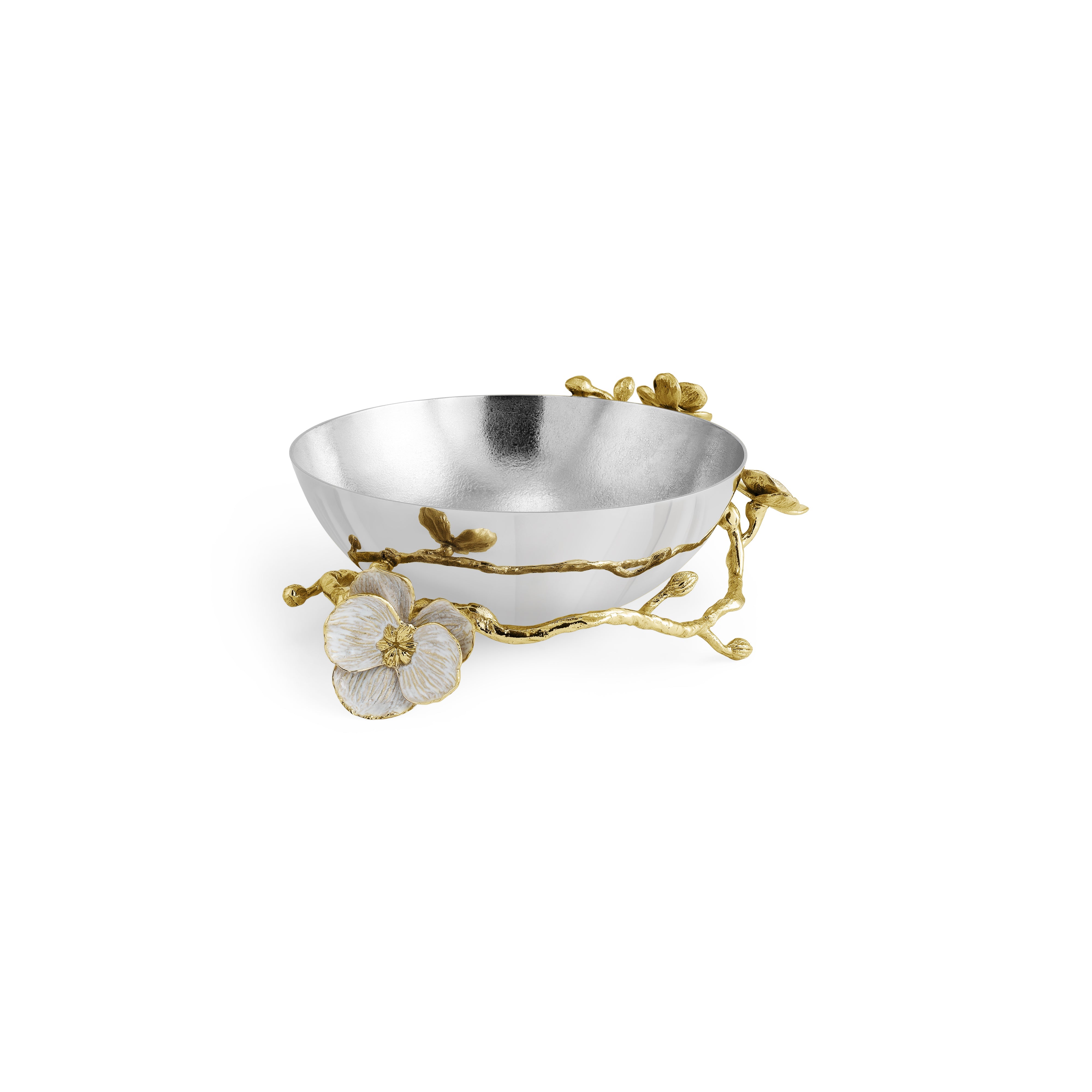 Orchid Low Bowl - Elegant Ceramic Serving Dish for Salads, Desserts & Appetizers | Perfect for Dinner Parties, Home Decor & Gift Giving