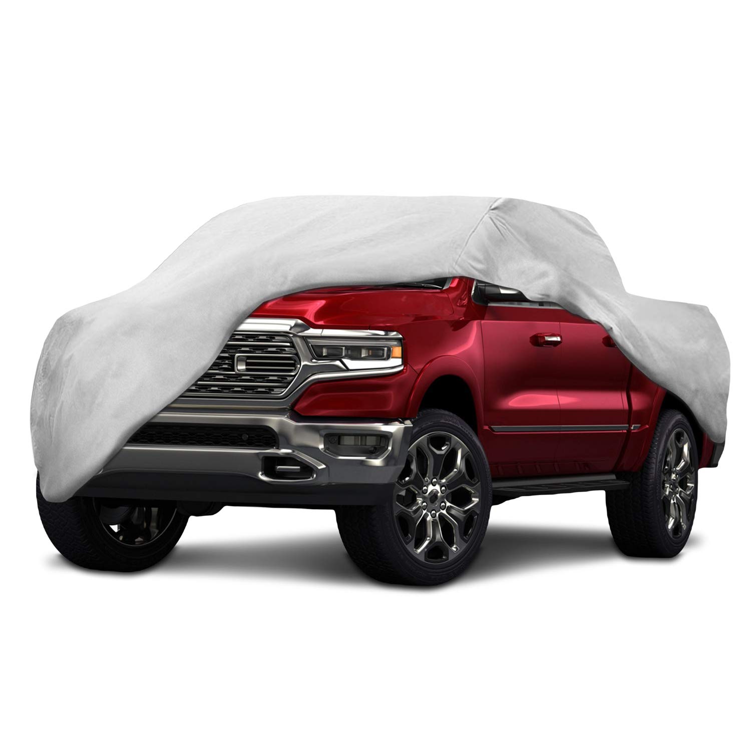 Motor Trend Heavy Duty Waterproof All Weather Truck Cover for Dodge Ram 1500 Crew Quad Cab - Indoor/Outdoor Protection, Winter Storage & Extreme Weather Protection - Perfect for Parking, Travel & Long-Term Vehicle Storage