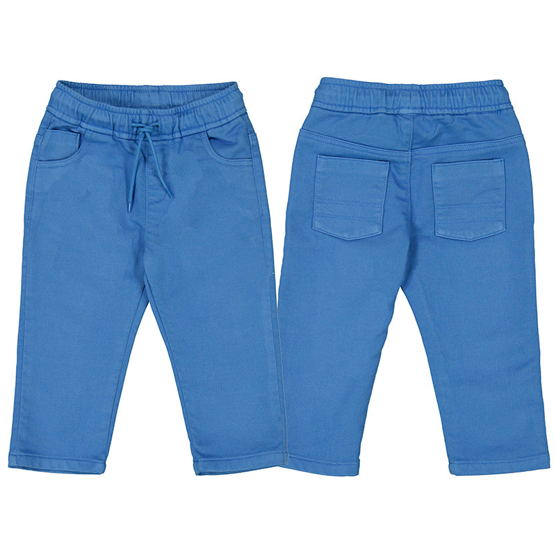 Mayoral Baby Boys' Blue Cotton Pants with Front Pocket - Comfortable Casual Wear for Playtime & Outings