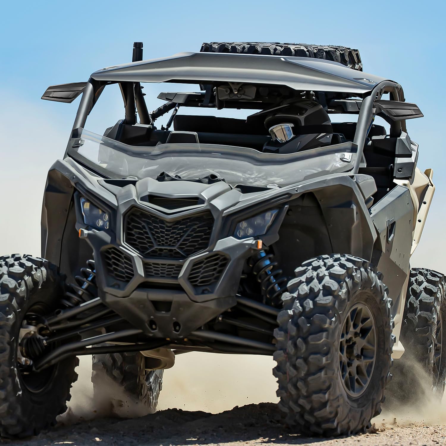 Universal UTV Side Mirrors for 2017-2023 Can Am Maverick X3 & X3 Max X RS/DS/MR/Turbo/R/RR - Durable Off-Road Mirrors for Enhanced Visibility & Safety on Trails
