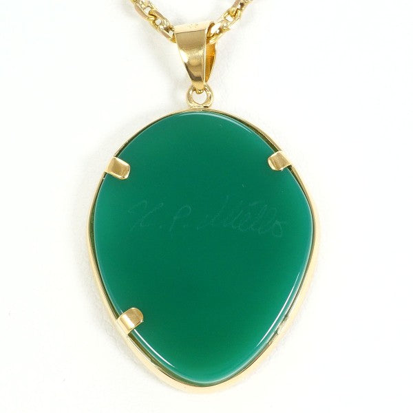 18K Yellow Gold Cameo Necklace with Genuine Stone - Vintage Inspired Jewelry for Women, Perfect Gift for Anniversary, Birthday & Special Occasions