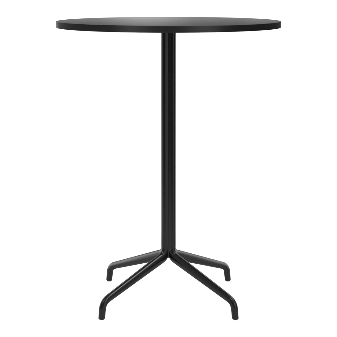 Round Harbour Column Bar Table with Star Base - Perfect for Kitchen Islands, Breakfast Nooks & Small Space Dining