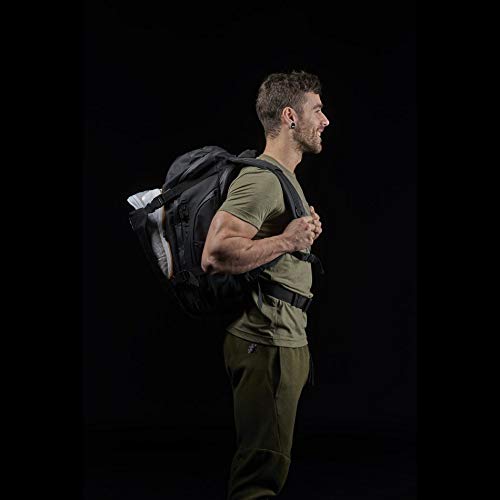 PICSIL Military Expandable Tactical Backpack - Waterproof Molle System Travel Backpack for Men & Women - Hiking, Camping, Outdoor Adventures (Black)