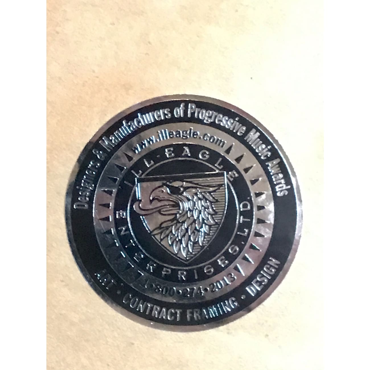 Guns N' Roses Appetite For Destruction RIAA 18x Multi Platinum Award - Rare Collectible Music Memorabilia for Hard Rock Fans & Display in Music Studios