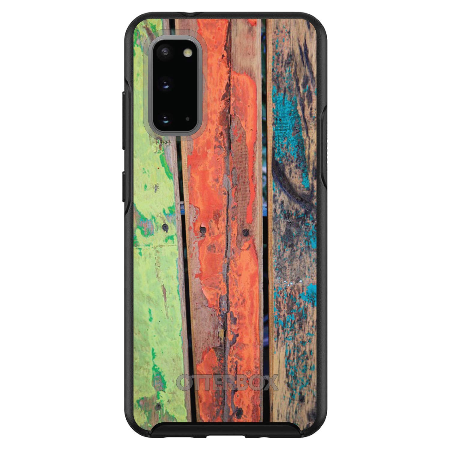 DistinctInk Samsung Galaxy S20/S20 5G Case (6.2 Inch) - Wood Grain Design Protective Phone Cover - Durable Shockproof Slim Fit Replacement for OtterBox Symmetry - Perfect for Work, Travel & Outdoor Activities