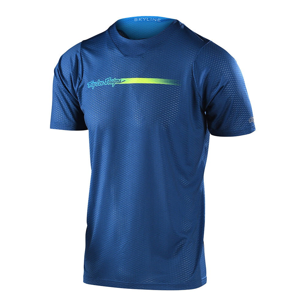 Skyline Air SS Jersey Channel Dark Slate Blue - Men's Athletic Performance T-Shirt for Running, Gym & Casual Wear