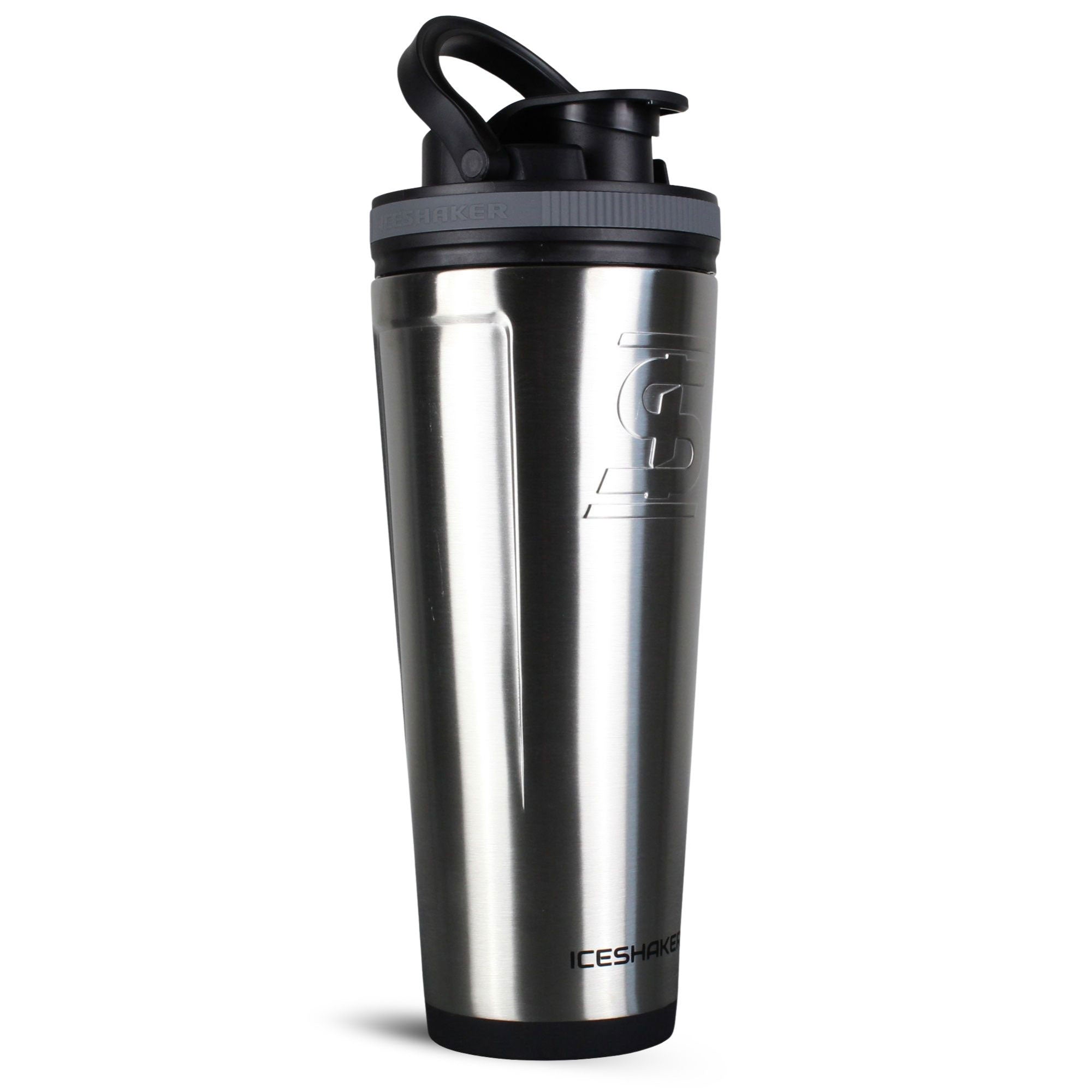Premium Stainless Steel Ice Shaker Bottle - Leakproof Protein Shaker for Gym, Workouts & Travel - BPA-Free Fitness Water Bottle with Mixing Ball - Ideal for Protein Powder, Pre-Workout & Smoothies