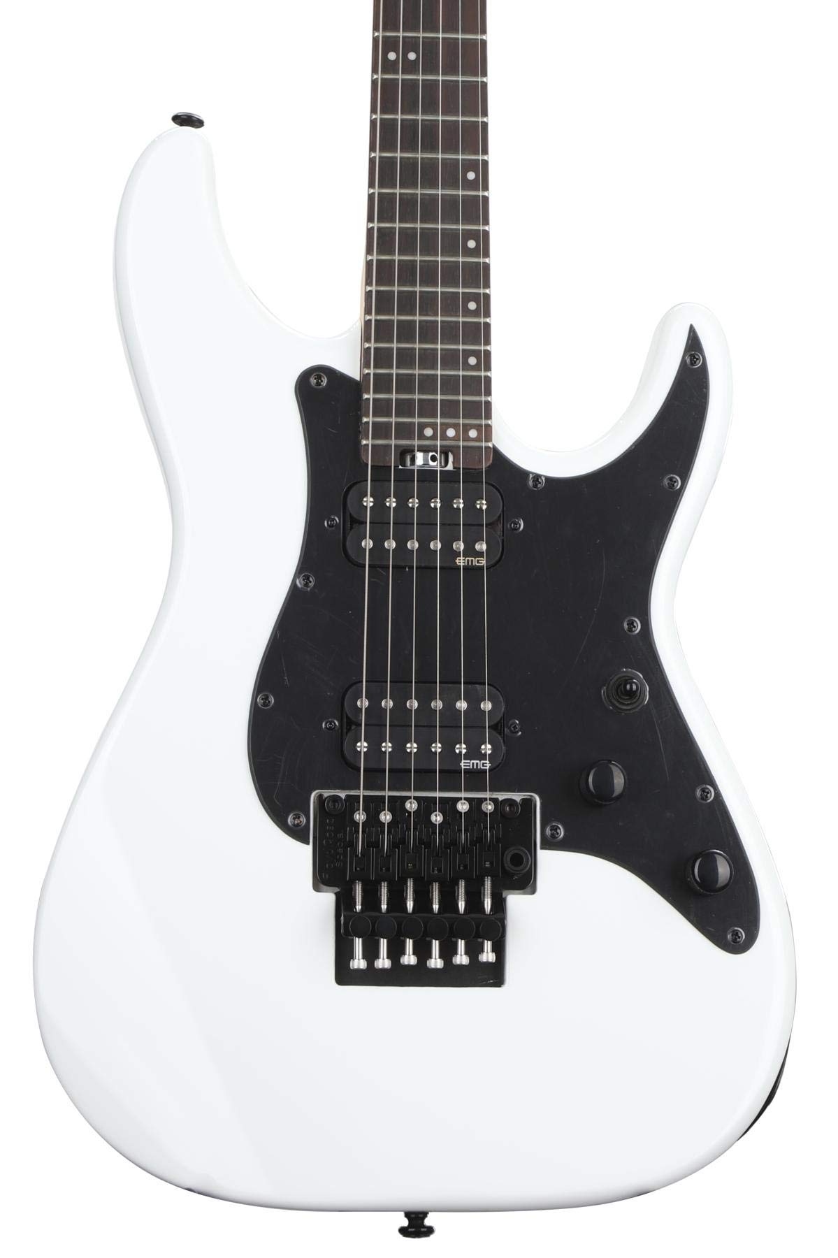 Schecter Sun Valley Super Shredder Electric Guitar with Floyd Rose Tremolo - Arctic White | Professional Metal & Rock Performance Guitar for Stage & Studio