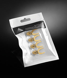 Shunyata Research STIS Interchangeable Speaker Wire Terminations (4-Pack) - High-End Audio Connectors for Home Theater & HiFi Systems - Perfect for Audiophiles and Professional Installations