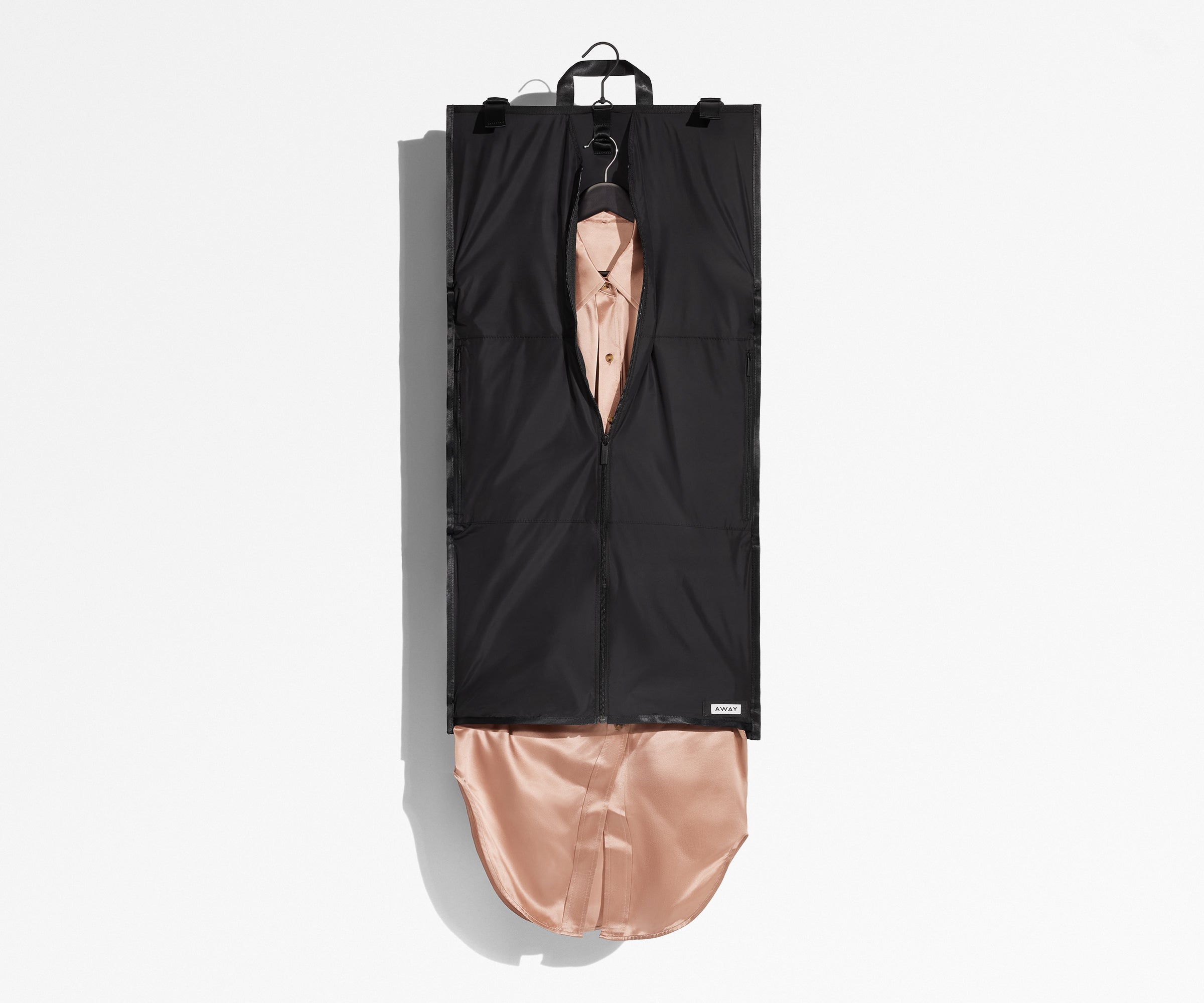 Jet Black Centerfold Garment Sleeve - Premium Clothing Protector for Dresses, Suits & Formal Wear - Perfect for Travel, Storage & Dry Cleaning