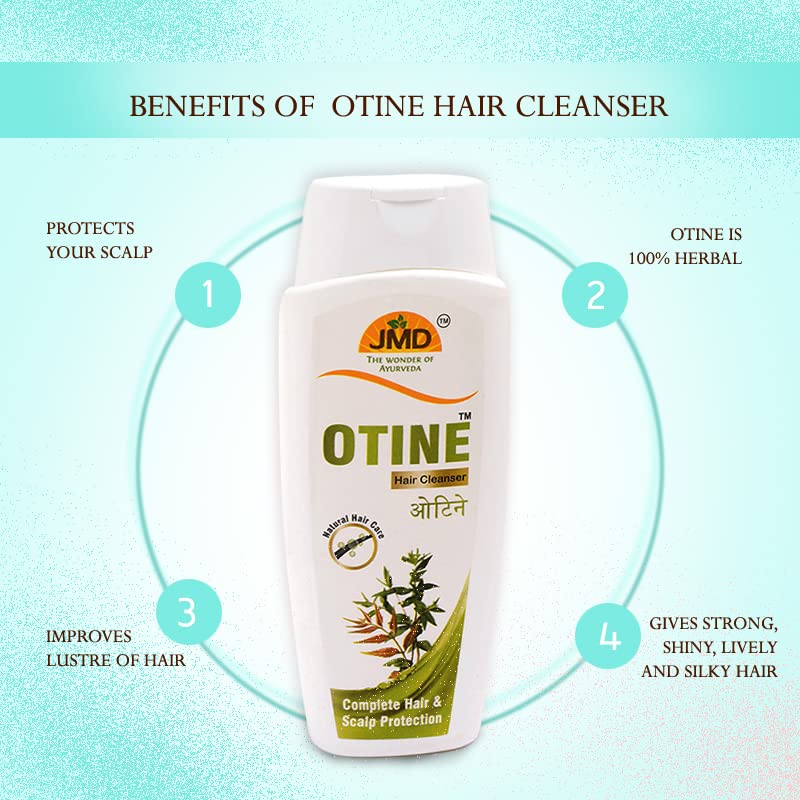 Jmd Medico Otine Hair Cleanser & Shampoo 200ml - Gentle Scalp Care for Dry, Itchy Scalp - Perfect for Daily Hair Wash & Scalp Treatment at Home